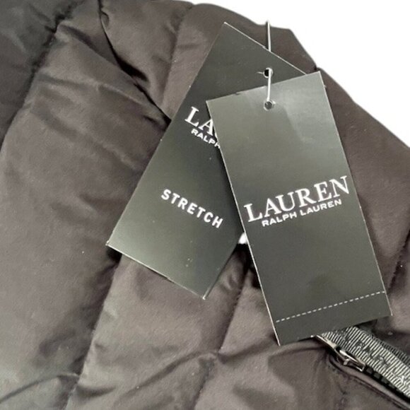 Lauren Ralph Lauren Women's Hooded Stretch Puffer Black Vest Medium NWT $150 - Picture 14 of 16